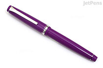 Pilot Falcon Fountain Pen - Purple - Rhodium Trim - Soft Broad Nib - PILOT FALFPBLUBPPL