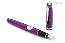 Pilot Falcon Fountain Pen - Purple - Rhodium Trim - Soft Extra Fine Nib - PILOT FALFPBLUEPPL
